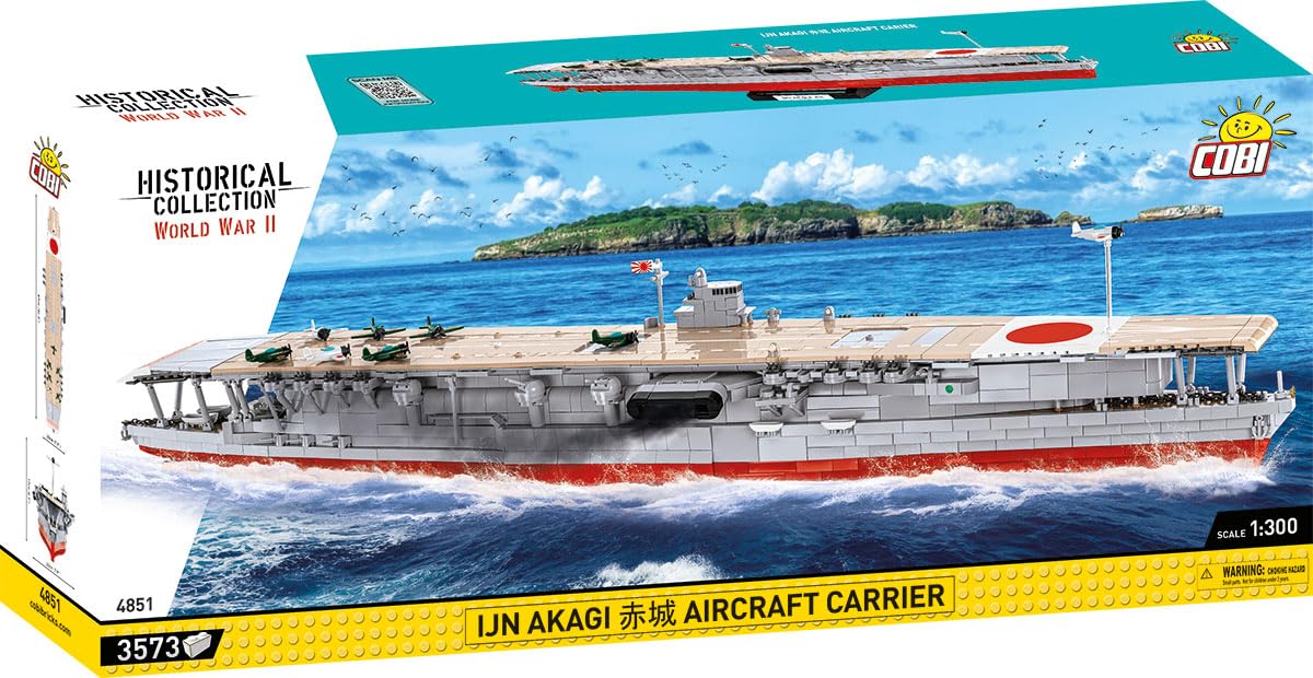 Amazon.co.jp: COBI(コビ) 日本海軍 赤城 航空母艦 1/300 AKAGI レゴに